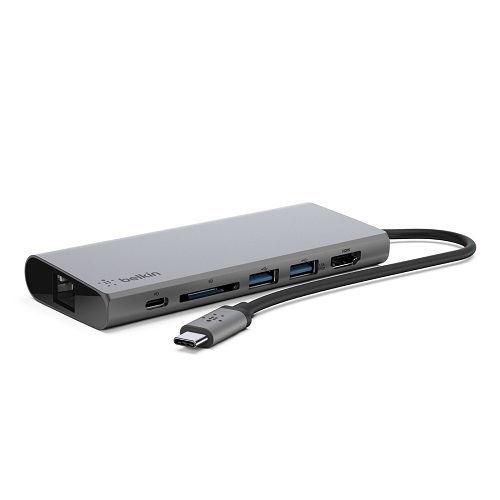 BELKIN USB-C Multimedia Hub - Grey - Main Image