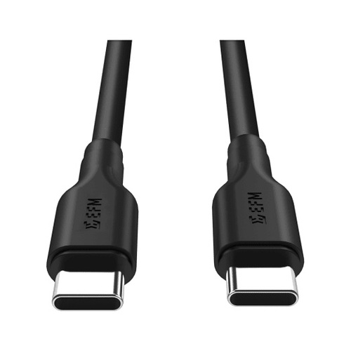 FORCE TECHNOLOGY Type-C to Type-C Charge Cable 2M - Black EFPC2CU932BLA, Optimal Charge and Data Speeds, Optimal Charge and Sync, 360° Rotatable Cable - Main Image