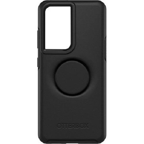 OTTERBOX Samsung Galaxy S21 Ultra 5G Otter + Pop Symmetry Series Case - Black (77-81709), Wireless Charging Compatible, Ultra-Thin Design - Main Image