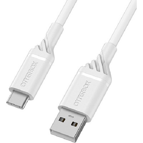 OTTERBOX USB-A To USB-C 1 Meter USB 2.0 Cable - Cloud Dream White ( USB A to USB C ) - Durable, trusted and built to last, Flexible exterior - Main Image