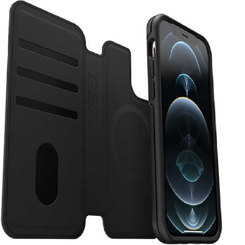 OTTERBOX iPhone 12 and iPhone 12 Pro Folio for MagSafe - Shadow Black - Main Image