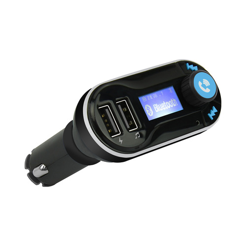 mbeat Bluetooth Hands-free Car Kit 2.1A Charging Port - BT/FM Music Transmitter/Play Back USB Desk/SD Card Music/Built-in 2.1 A Smart Charge USB - Main Image
