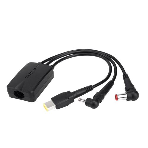 Targus 3-Way Active DC Charging Cable - Accommodates up to 3 different Power Tips/SecureFix clips for Semi-Permanent Bonding to the DC cable - Main Image