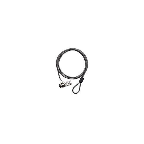 Targus DEFCON Resettable T-Lock Combo Cable Lock with 2M Steel Cable/ Additional Locking - Black - Main Image