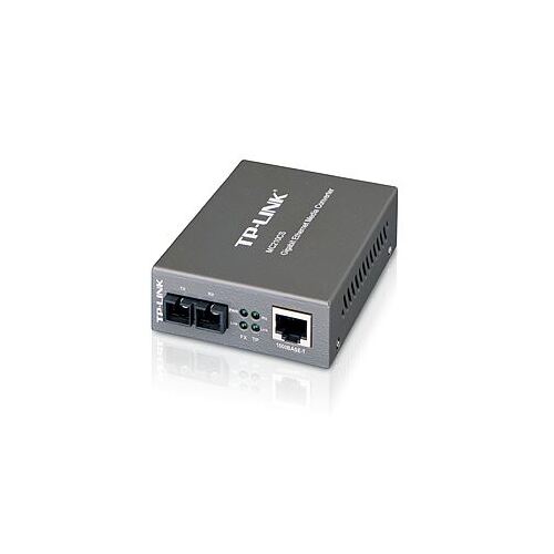 TP-LINK MC210CS Gigabit Ethernet RJ45 to SC Fiber Single-Mode Media Converter Extends Distance up to 15km - Main Image