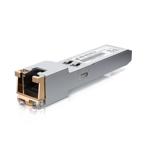 UBIQUITI SFP to RJ45 Transceiver Module, 1000Base-T Copper SFP Transceiver, 1Gbps Throughput Rate, Supports Up to 100m - Main Image