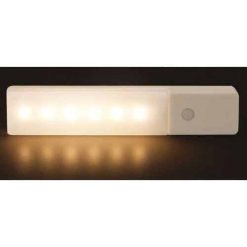 SIMPLECOM EL608 Rechargeable Infrared Motion Sensor Wall LED Night Light Torch - Warm White - Main Image