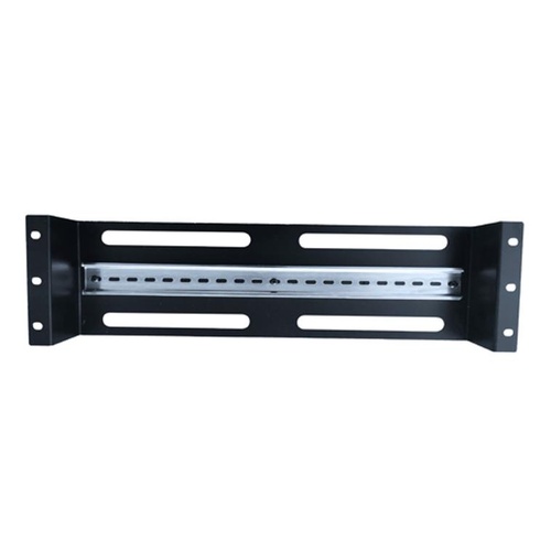 LDR Rackmount Din Rail, Black Metal Construction, 35mm International Din Rail - Main Image