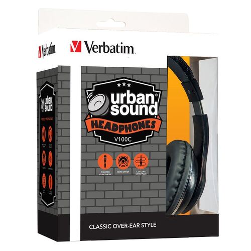 VERBATIM Stereo Headphone Classic - Black - Main Image