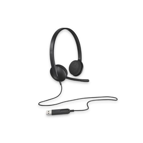 Logitech H340 Plug-and-Play USB headset with Noise Cancelling Microphone Comfort Design fro Windows Mac Chrome - Main Image