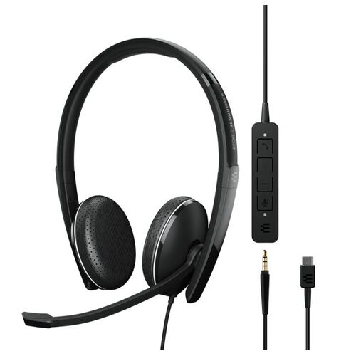 SENNHEISER | Sennheiser ADAPT 165 USB C II On-ear, double-sided USB-C headset, 3.5 mm jack and detachable USB cable with in-line call control - Main Image