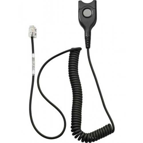 SENNHEISER Standard Bottom cable: EasyDisconnect to Modular Plug - Coiled cable - code 01 for direct connection to most phones - Main Image