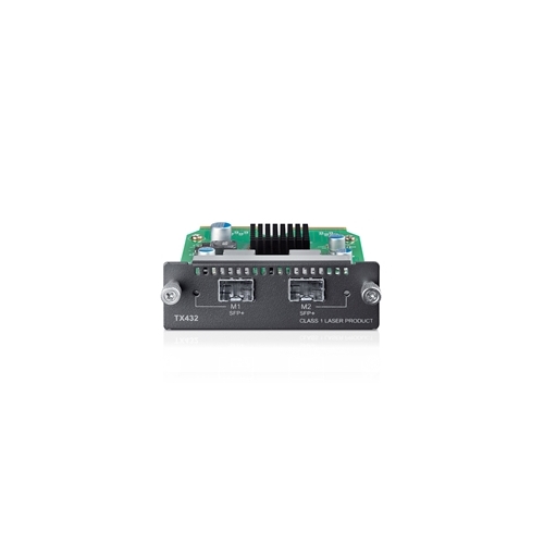 TP-LINK TX432 10-Gigabit 2-Port SFP + Module 2x10Gb SFP+ slots Applicable to multiple TP-LINK switch models/SFP+ transceivers/SFP+ cables (LS) - Main Image