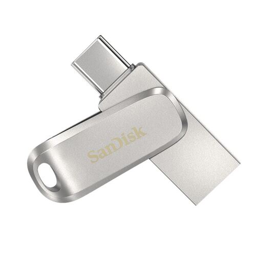 SANDISK 32GB Ultra Dual Drive Luxe USB-C & USB-A Flash Drive Memory Stick 150MB/s USB3.1 Type-C Swivel for Android Smartphones Tablets Macs PCs - Main Image