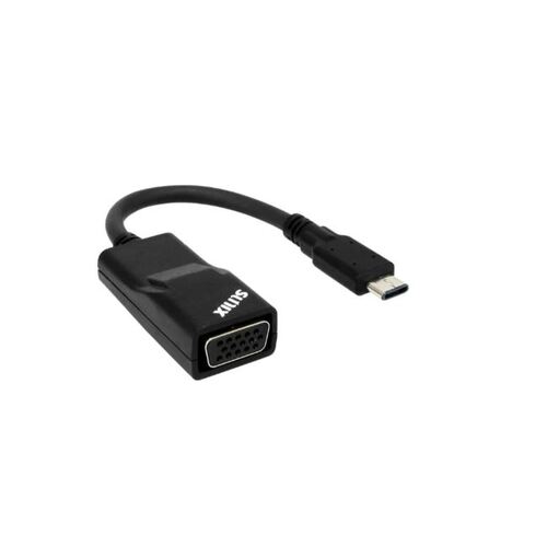 SUNIX USB Type C to VGA Adapter, Compliant with VESA DisplayPort, Driver free under Apple MAC, Google Chromebook and Windows systems - Main Image