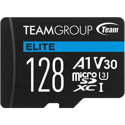 TEAM ELITE uSDXC 128GB UHS-I U3 V30 A1 R/W up to 100/50MB/s Micro SD Card - Main Image