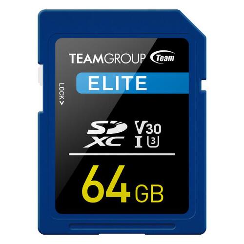 Teamgroup Elite SDXC UHS-I U3 64GB High Speed Memory Card - Main Image