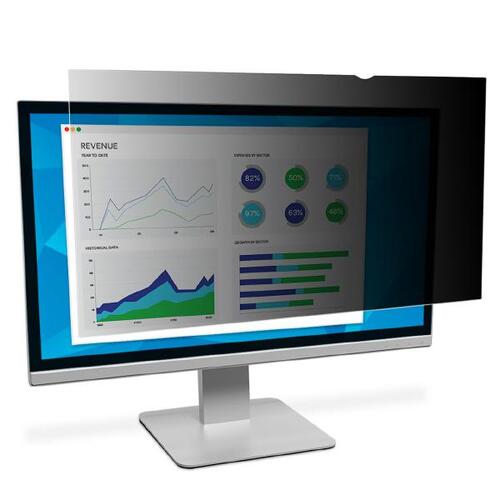 3M PF200W9B Black Privacy Filter for 20" Monitor - Main Image