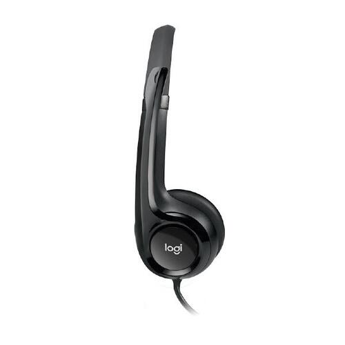 Logitech Wired USB Headset H390, Black, Noise Cancelling MIC, 1.8m Cable, In-line Audio Control - Main Image