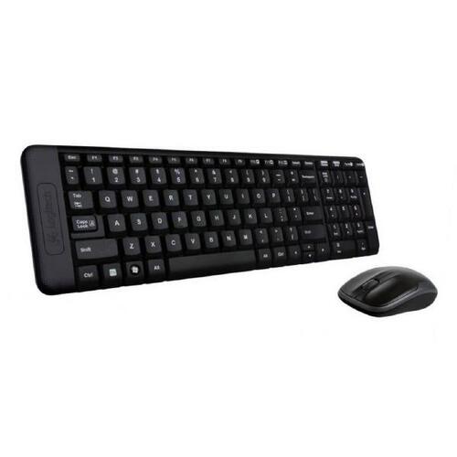 Logitech Wireless Keyboard &amp Mouse Combo, MK220, Black, USB Receiver, - Main Image