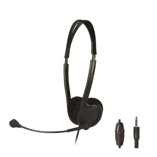 Shintaro Light Weight Headset with Boom Microphone Single Combo 3.5mm Jack - Main Image
