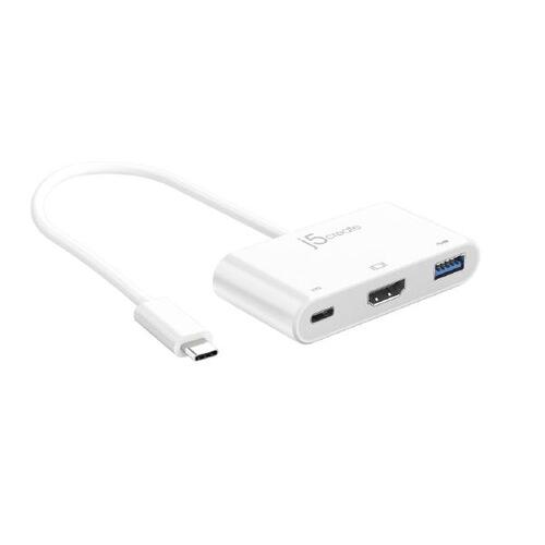 J5create JCA379 USB-C TYPE-C to HDMI &amp USB 3.0 WITH POWER DELIVERY Adaptor Hub - Main Image