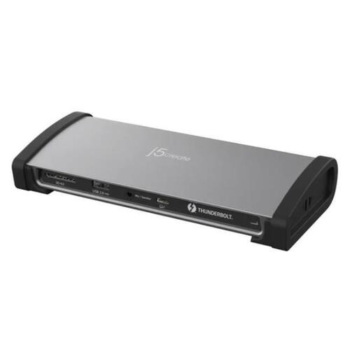 J5Create JTD562 8K Thunderbolt 4 Docking Station - Thunderbolt certified, Single 8K/Dual 4K (USB-C to TB4 USB-C x 3, USB-C PD x1, USB-A x3, RJ-45, SD) - Main Image