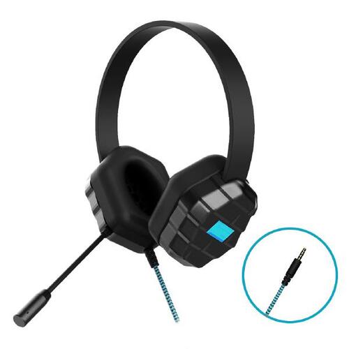 Gumdrop DropTech B1 Kids Rugged Headset with Microphone - Compatible with all devices with a 3.5mm headphone jack Bulk packaged in Poly bag - Main Image