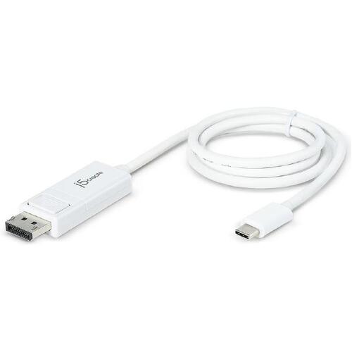 J5create JCA141 USB-C Type-C to 4K DisplayPort DP 1.2m Cable - Main Image