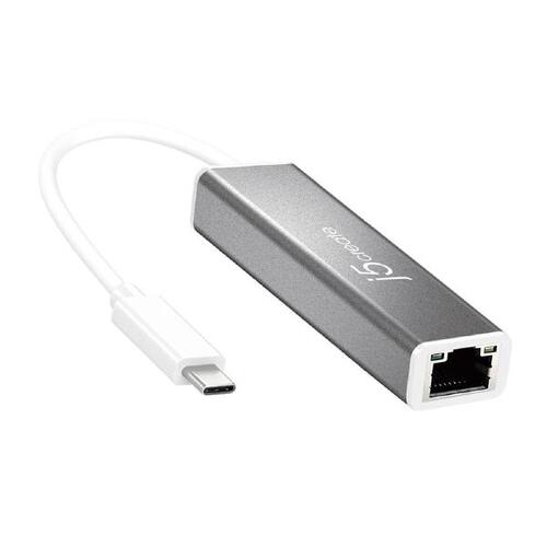J5create JCE133G USB-C to Gigabit Ethernet Adaptor USB Type-C to RJ-45 - Main Image