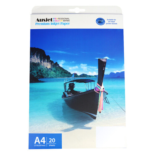 AUSJET 180gsm A4 T-Shirt Transfer - Light 20 Sheets - Main Image