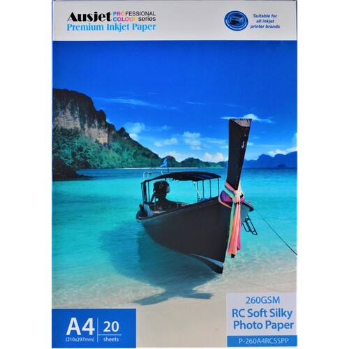 260gm A4 RC Rough Silky Photo Paper 20 sheets - Main Image