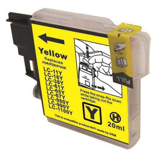 LC38 LC67 Yellow Compatible Inkjet Cartridge - Main Image