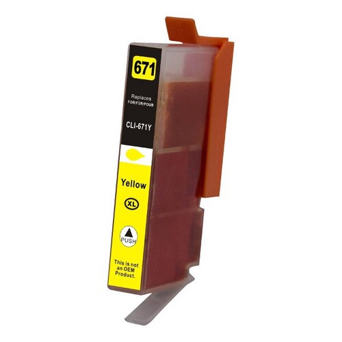 CLI-671XL Yellow Premium Compatible Inkjet Cartridge - Main Image