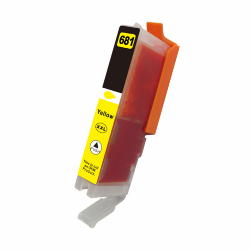 Premium Yellow Compatible Inkjet Cartridge Replacement for CLI-681YXL - Main Image