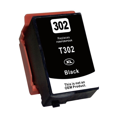 Black Compatible Inkjet Cartridge Replacement for 302XL Black - Main Image