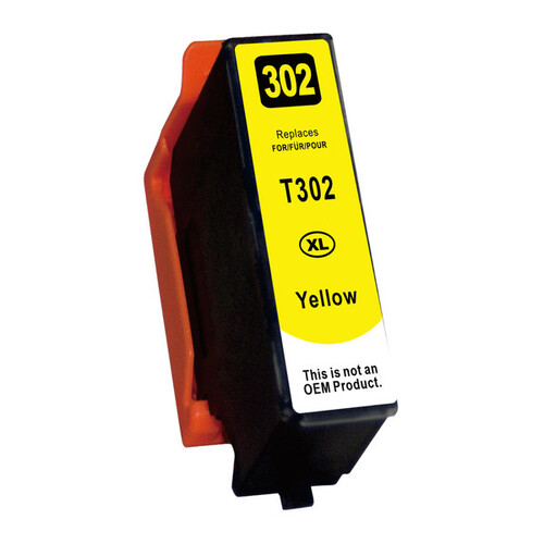 Yellow Compatible Inkjet Cartridge Replacement for 302XL Yellow - Main Image