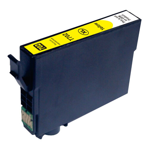 Yellow Compatible Inkjet Cartridge Replacement for 702XL Yellow - Main Image