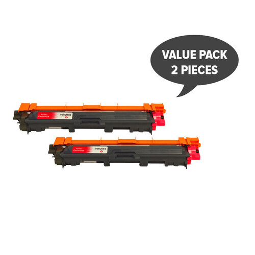 TN-255 Magenta Premium Generic Toner Set of 2 - Main Image