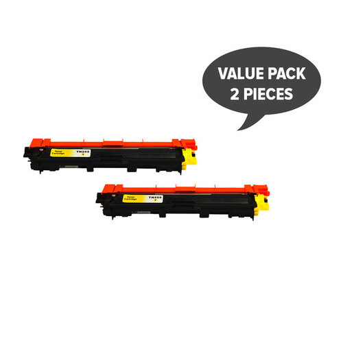 TN-255 Yellow Premium Generic Toner Set of 2 - Main Image