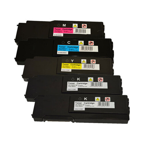 3760 Series Premium Generic Toner Set PLUS Extra Black - Main Image
