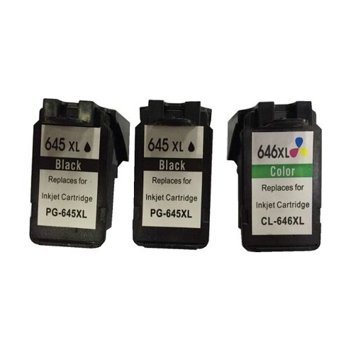 Remanufactured Value Pack 2 x PG645XL Black & 1 x CL646XL Colour *New Chip - Main Image