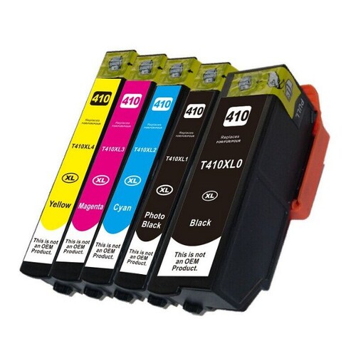 410XL Compatible Inkjet Set 5 Cartridges - Main Image