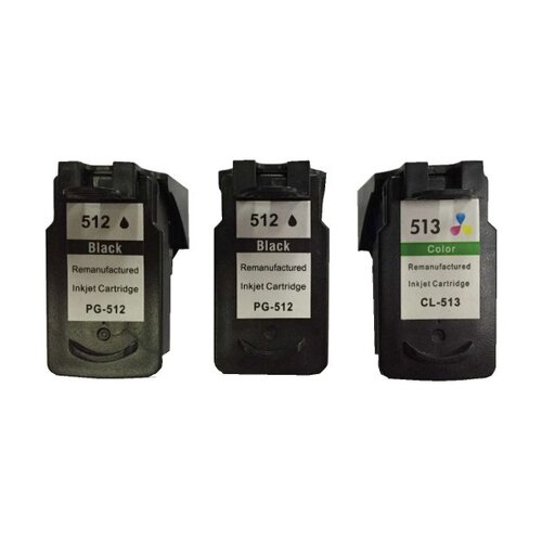 Remanufactured Value Pack 2 x PG512 Black & 1 x CL513 Colour - Main Image