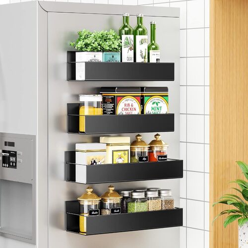 4 pack Magnetic Fridge Spice Rack - Main Image