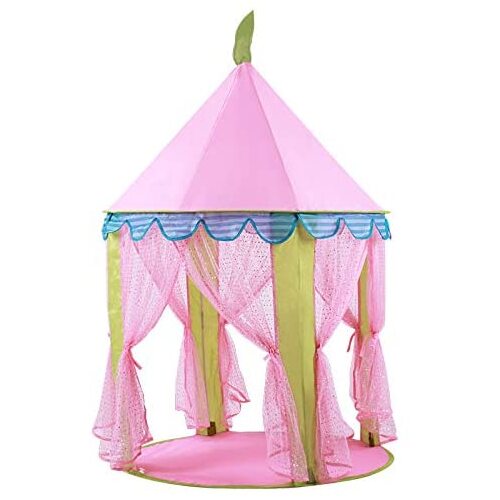 Princess Indoor Castle Playhouse Toy Play Tent for Kids Toddlers with Mat Floor and Carry Bag (Pink) - Main Image