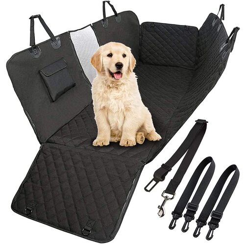 Waterproof Dog Seat Cover with View Mesh and Scratch Prevent Antislip for Trucks ,Cars and SUV - Main Image