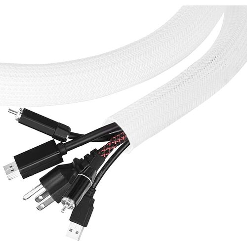 Cable Management Sleeve, White - Main Image
