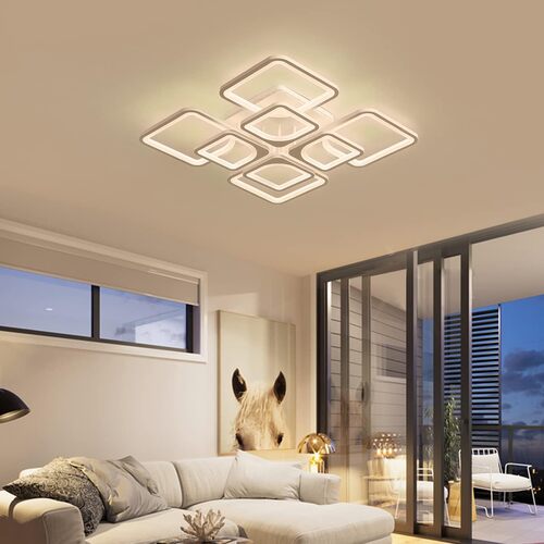 Modern LED Ceiling Light Dimmable with Remote Control - Main Image