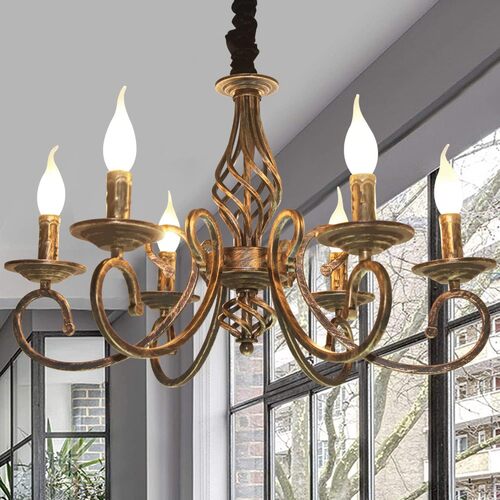 Rustic Chandeliers,6 -Light , French Country - Main Image